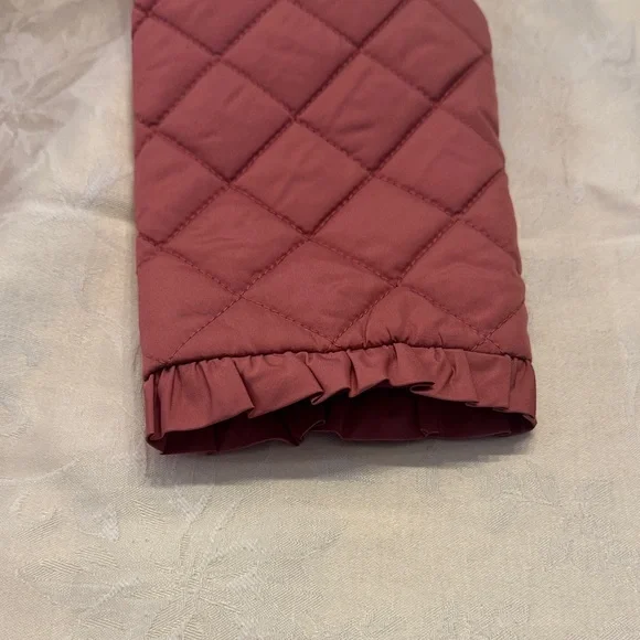 Janie and Jack Rose Quilted Puffer Jacket